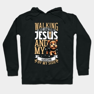 Jesus and dog - Welsh Terrier Hoodie